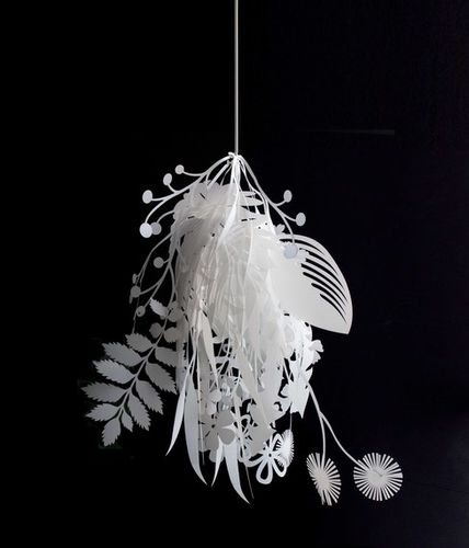 Hängelampe - BOUQUET - Artecnica - Stoff / originelles Design / mit Kabel