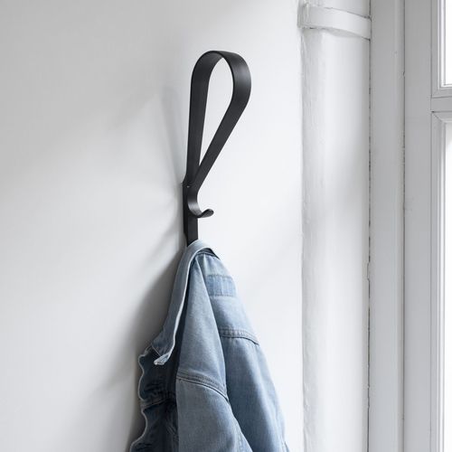 Wandmontierter Garderobenständer - TUPLA - Artek - modern / Zink / schwarz