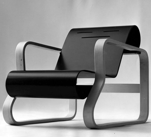 Moderner Sessel - 41 “PAIMIO“ - Artek - Sperrholz / Birke / Birke