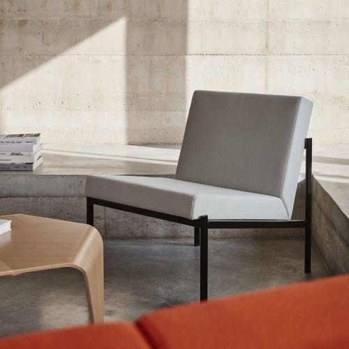 Moderner Kaminsessel - KIKI - Artek - Stoff / Leder / Polyester