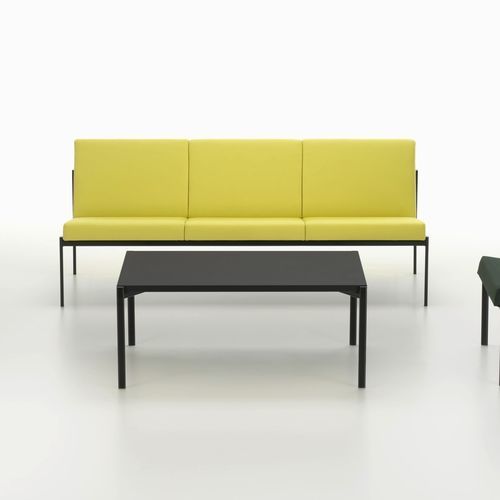 Moderner Couchtisch - KIKI - Artek - HPL / Linoleum / Gestell aus Stahl