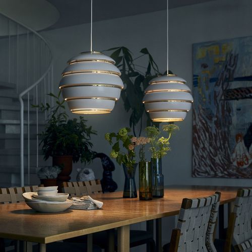 Hängelampe - A331 “BEEHIVE“ - Artek - Messing / Stahl / aus lackiertem Aluminium