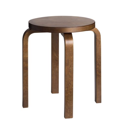Moderner Hocker - E60 - Artek - Stoff / Leder / Sperrholz
