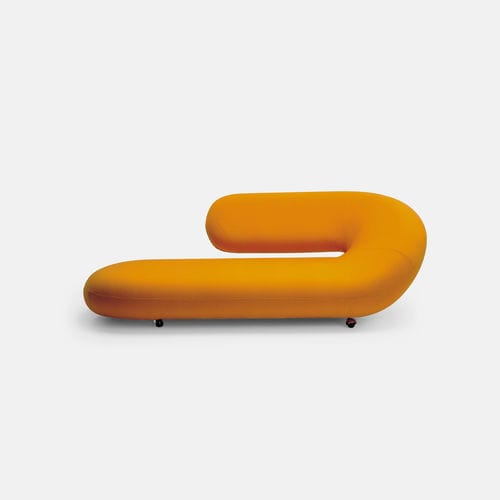 Moderne Récamiere - Chaise Longue - Artifort - Stoff / auf Rollen / blau