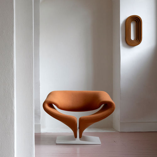 Moderner Sessel - Ribbon® - Artifort - Stoff / Metall / mit Fußstütze