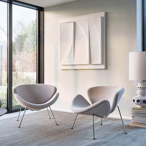 Moderner Sessel - Orange Slice&reg; - Artifort - Stoff / Leder / Metall