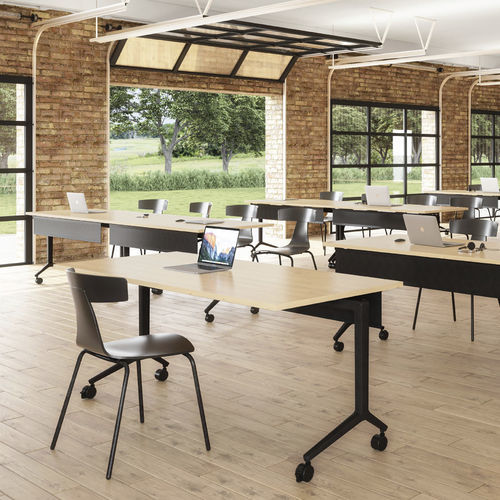 Moderner Tisch - HUDSON - BERNHARD design - Eiche / Nussbaum / Ahornholz