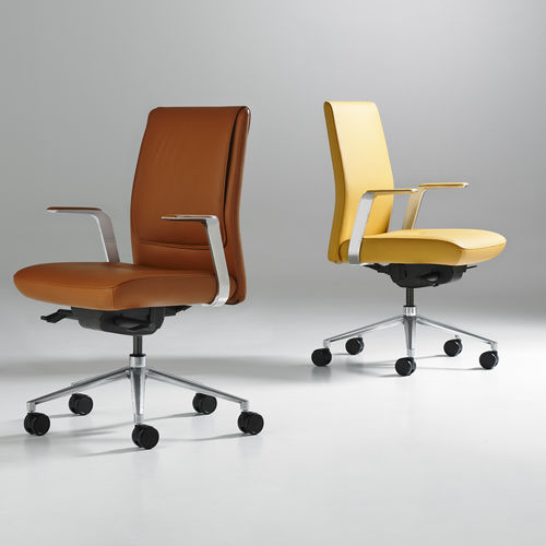 Moderner Bürostuhl - ALTA - BERNHARD design - für den Innenraum / Leder / Stoff