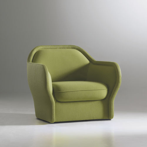 Moderner Sessel - BARDOT - BERNHARD design - Leder / Stoff / mit abnehmbarem Kissen