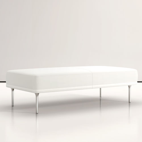 Moderne Polsterbank - MIRADOR - BERNHARD design - Stoff / Leder / Gestell aus Aluminium