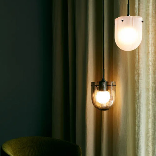 Hängelampe - SEINE - GUBI - geblasenes Glas / modern / mit Kabel