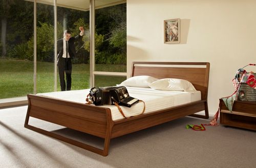 Doppelbett - WOODROW - BLU DOT - Einpersonen / modern / Kopfteil