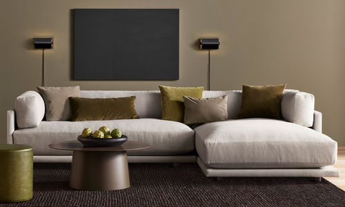 Modulsofa - SUNDAY - BLU DOT - modern / Stoff / mit Armlehnen