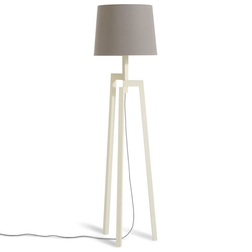 Stehleuchte - STILT - BLU DOT - Stoff / Esche / Nussbaum