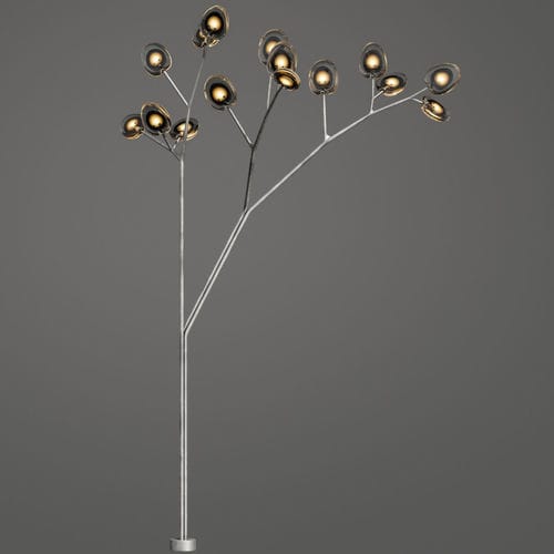 Stehleuchte - 16.15 - BOCCI - Edelstahl / Glas / modern
