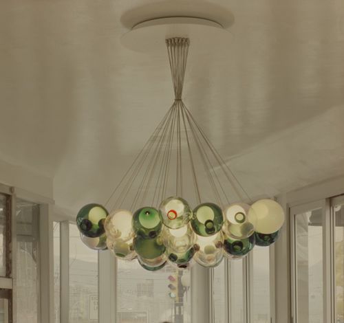 Hängelampe - 28.37 - BOCCI - geblasenes Glas / modern / mit Kabel