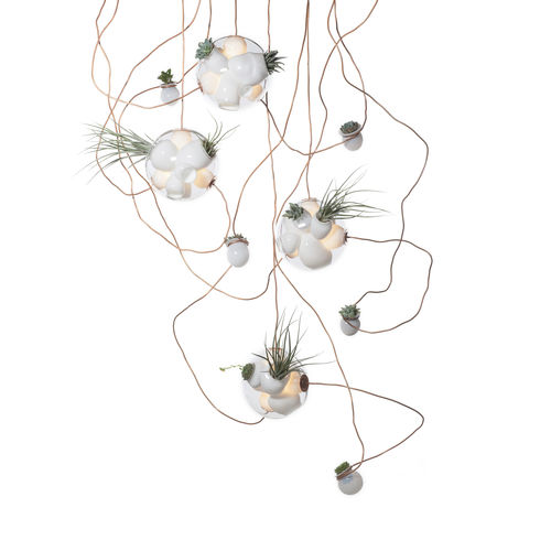 Hängelampe - 38.11 - BOCCI - Kupfer / geblasenes Glas / modern