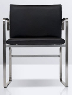 Moderner Stuhl - CH111 - Carl Hansen & Son - wasserbeständiges Gewebe / mit Kufengestell / für Gewerbegebrauch