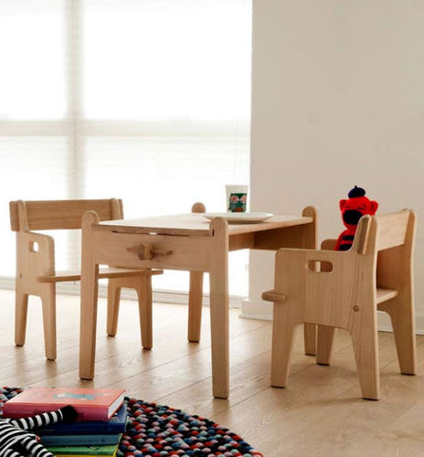 Moderner Tisch - CH411  - Carl Hansen & Son - Holz / für Kinder (Unisex) / von Hans J. Wegner