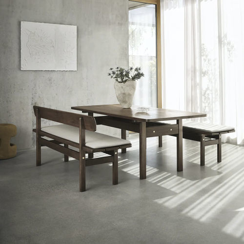 Moderner Esstisch - Asserbo - Carl Hansen & Son - Eukalyptusholz / Gestell aus Massivholz / rechteckig