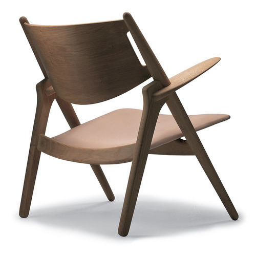 Moderner Sessel - CH28 - Carl Hansen & Son - Leder / von Hans J. Wegner