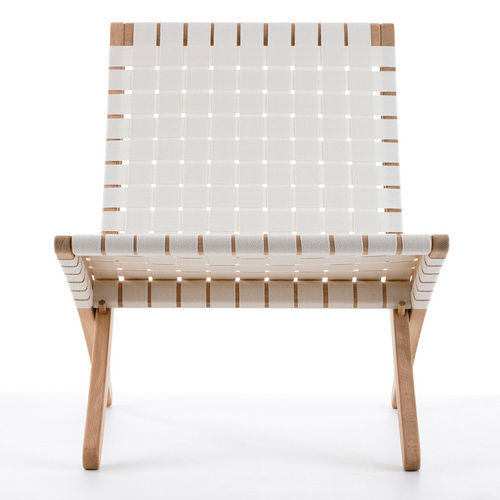 Moderner Sessel - MG501 - Carl Hansen & Son - Korbweide / klappbar