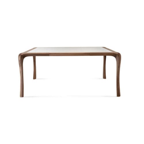 Moderner Esstisch - WHITY - CECCOTTI COLLEZIONI - amerikanischer Nussbaum / Sperrholz / Glas