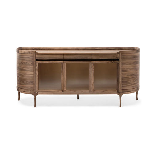 Klassisches Sideboard - EVERYTHING FOREVER - CECCOTTI COLLEZIONI - Kirschbaum / amerikanischer Nussbaum / von Roberto Lazzeroni