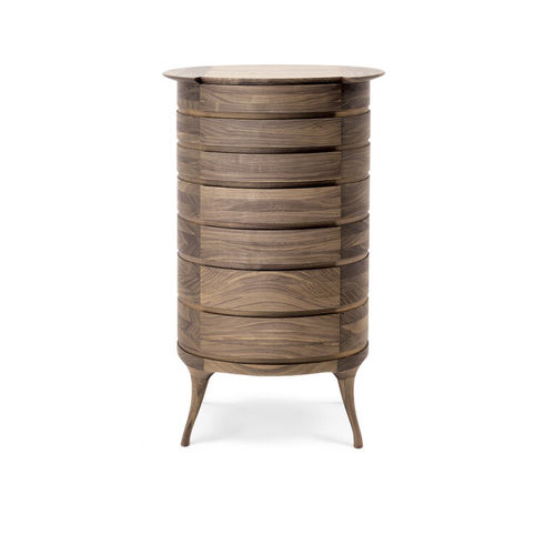 Moderner Chiffonnier - BANDEJA - CECCOTTI COLLEZIONI - amerikanischer Nussbaum / von Roberto Lazzeroni