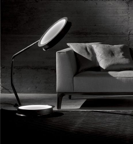 Stehleuchte - AFTER GLOW - CECCOTTI COLLEZIONI - gebürstetes Messing / originelles Design / mit Kabel
