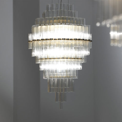 Hängelampe - BLASS - CECCOTTI COLLEZIONI - poliertes Messing / Glas / modern