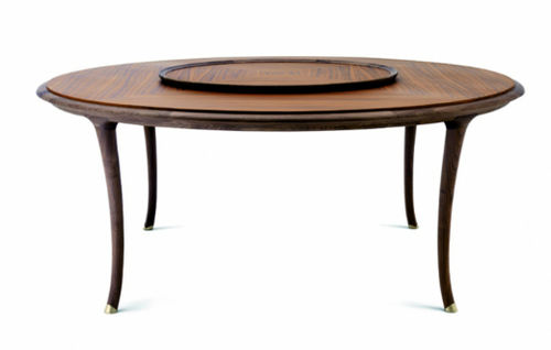Klassischer Tisch - EXTRA LARGE - CECCOTTI COLLEZIONI - amerikanischer Nussbaum / Rosenholz / Gestell aus amerikanischem Nussbaum