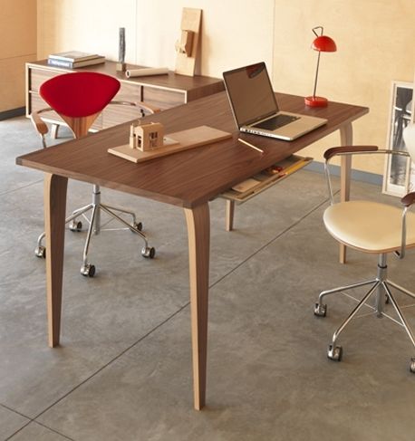 Moderner Schreibtisch - CSD series - Cherner - Massivholz / Sperrholz
