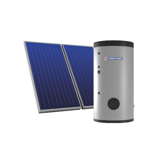 Solar-Komplett-Set / Thermo - B2 - CORDIVARI - mit erzwungener Zirkulation / für Dach