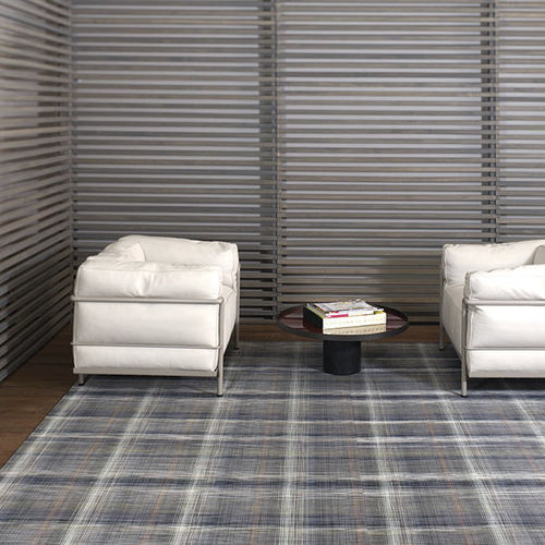 Moderner Teppich - PLAID - Chilewich Sultan LLC - Streifenmuster / mehrfarbig / Synthetikfaser