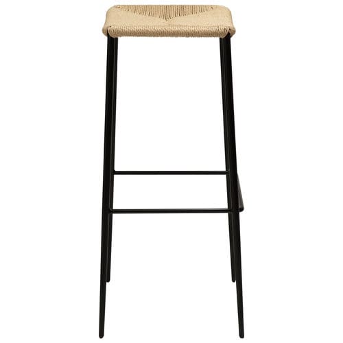 Moderner Barhocker - STILETTO - DAN-FORM - Kordel / Gestell aus Stahl / mit 4 Beinen