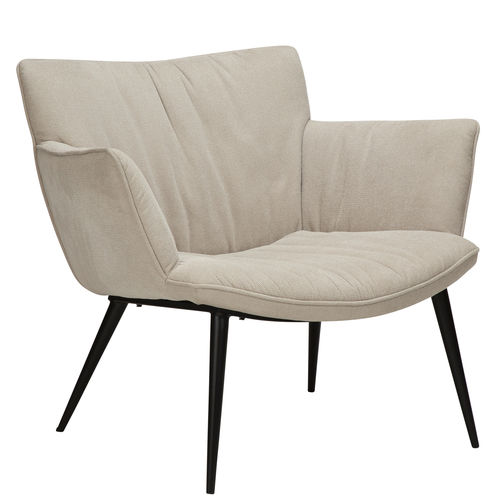 Moderner Sessel - JOIN - DAN-FORM - Stoff / Stahl / grau