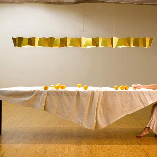 Hängelampe - HELIKON - David D'Imperio - Edelstahl / anodisiertes Aluminium / Gold