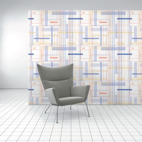 Innenwandverkleidung - CITY GRID - Design Tex  - Polyester / Zellulose / bedruckt