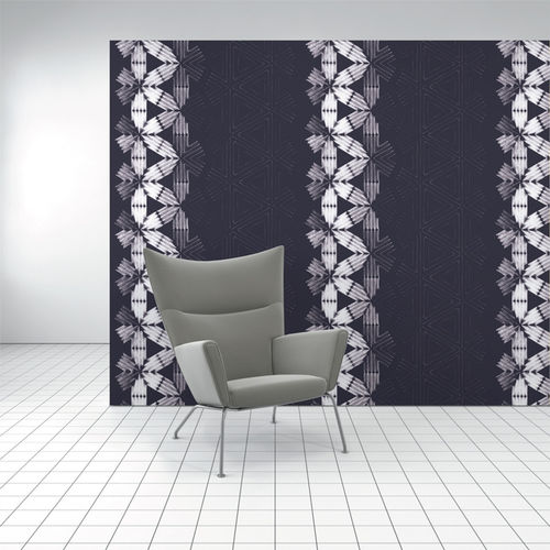 Innenwandverkleidung - SHIBORI FLOWER - Design Tex  - Polyester / Zellulose / bedruckt