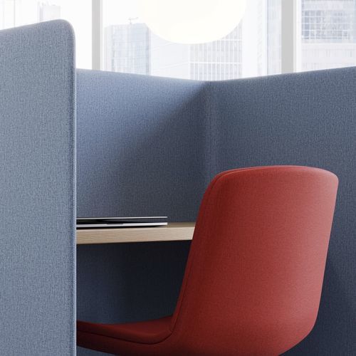 Möbelstoff - DUO - Design Tex  - für Akustikplatten / einfarbig / Polyester