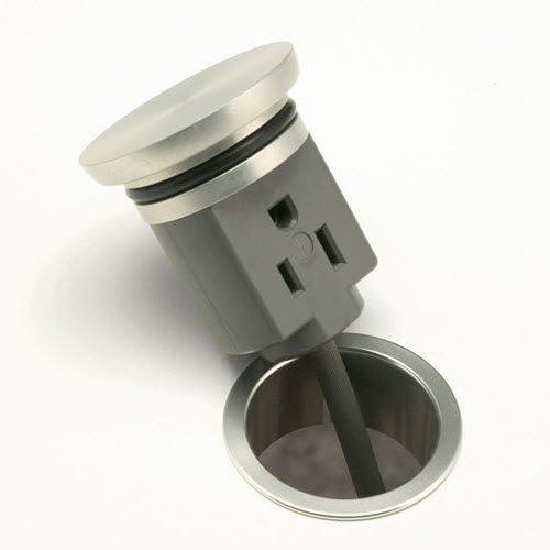 Unterputz-Steckdose - PCS56-94 - Doug Mockett & Co. - versenkbar / Aluminium / modern