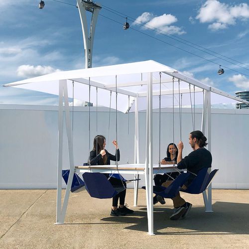 Moderner Tisch - SWING - Duffy London - Eiche / Nussbaum / Ulme