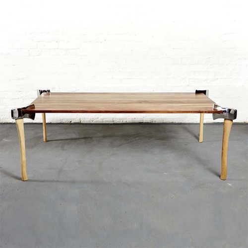 Couchtisch / originelles Design - WOODSMAN AXE - Duffy London - Holz / rechteckig / für Privatgebrauch