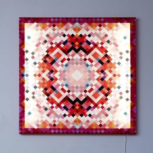 Moderne Wandleuchte - PIXEL TAPESTRY - Duffy London - für den Innenraum / Baumwolle / quadratisch