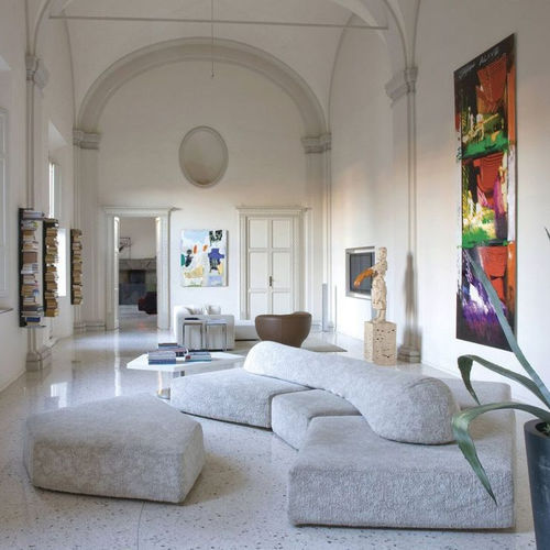 Modulsofa - ON THE ROCKS - edra - modern / Stoff / Schaumstoff