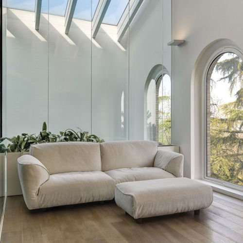 Modulsofa - GRANDE SOFFICE - edra - modern / Stoff / mit Armlehnen