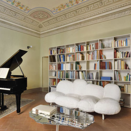 Sofa / originelles Design - CIPRIA - edra - Stoff / Metall / Sperrholz