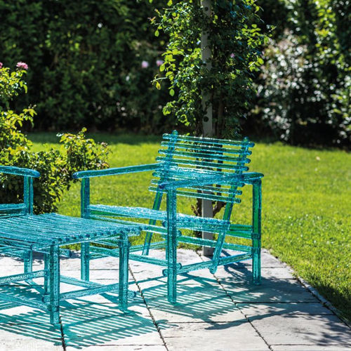 Moderner Sessel - A'MARE POLTRONA - edra - Polycarbonat / Polycarbonat / handgefertigt