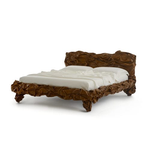 Doppelbett - GRINZA - edra - originelles Design / Polster / Kopfteil